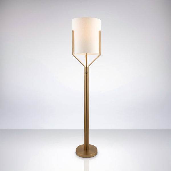 Modern Designer Stand Light Floor Lamp With Fabric Shade For Hotel Project Living Room