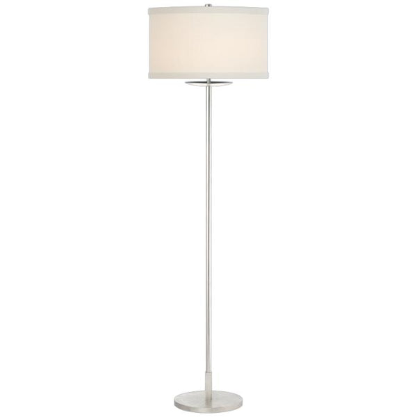 Classic Simple Metal Living Room Office Reading Decorative Floor Lamp With Linen Fabric Shade Made From Zhongshan Factory