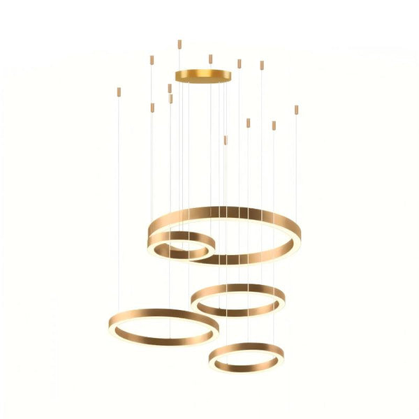 Modern Led Circle Pendant Lamp Loft Hanging Chandelier Light