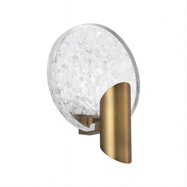 Luxury handmade technique wall lamp with crystal shade