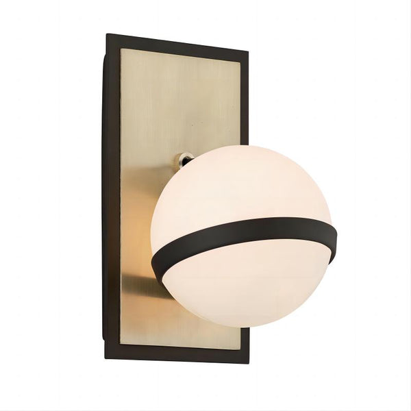 Modern Style Wall Lamp With Rectangular Metal Back Plate